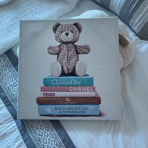Luxury Fashion Bear Canvas Art $25